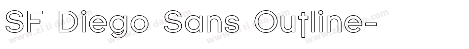 SF Diego Sans Outline字体转换